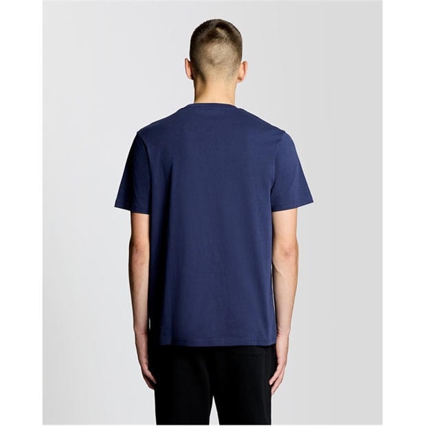 Navy - Lyle and Scott - Lyle & Scott Mens Small Eagle T-Shirt
