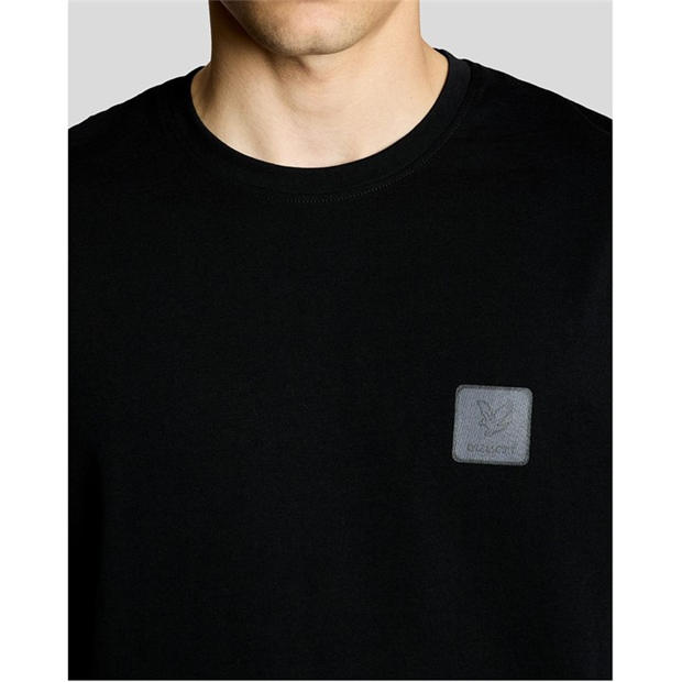 Jet Black - Lyle and Scott - Lyle & Scott Mens Back Graphic T-shirt