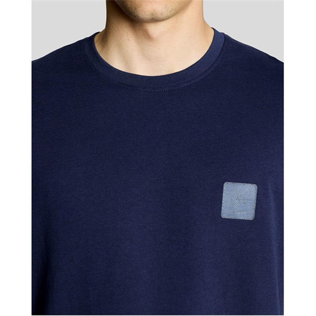 Navy - Lyle and Scott - Lyle & Scott Mens Back Graphic T-shirt