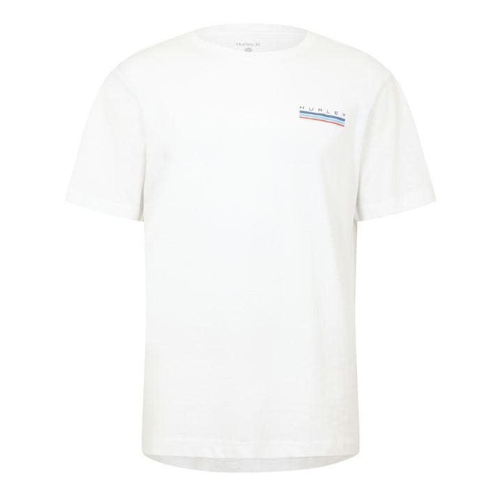 Hurley Men's White T-Shirt in Size L, Sports Direct