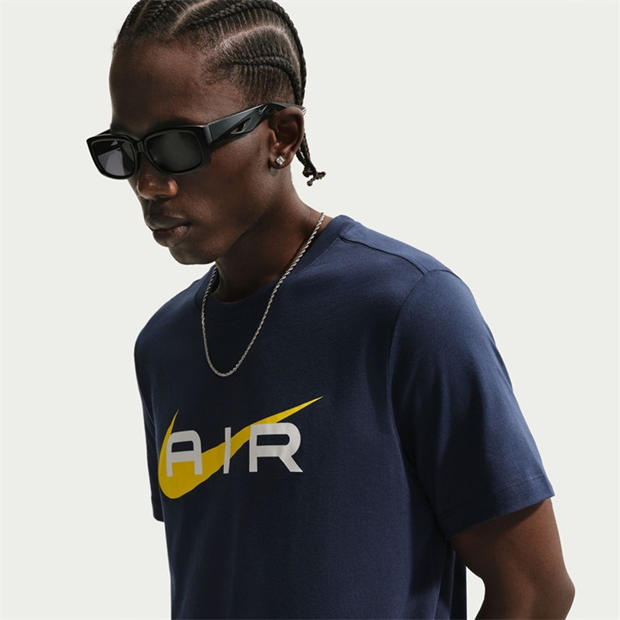 Navy Air Swoosh - Nike - Men's T-Shirt