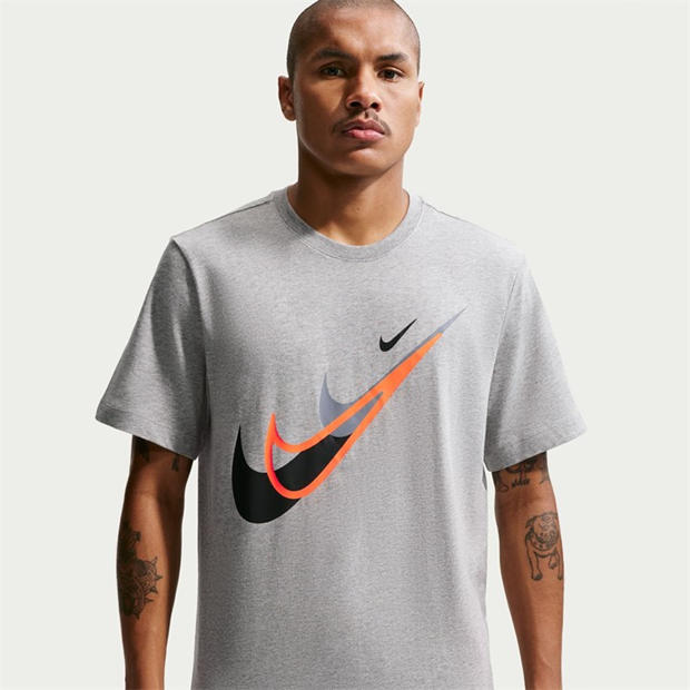 Grey Swoosh - Nike - Men's T-Shirt