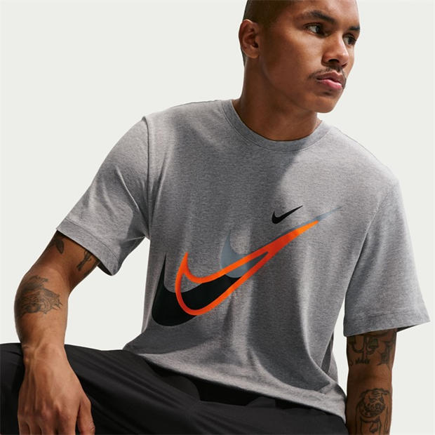 Grey Swoosh - Nike - Men's T-Shirt