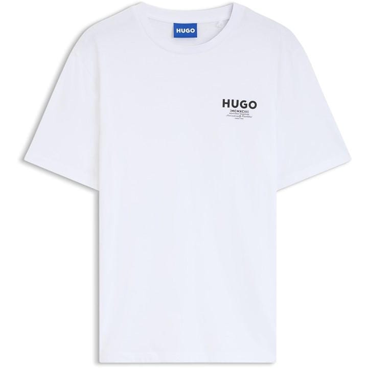 Hugo Men's White T-Shirt in Size L, Sports Direct