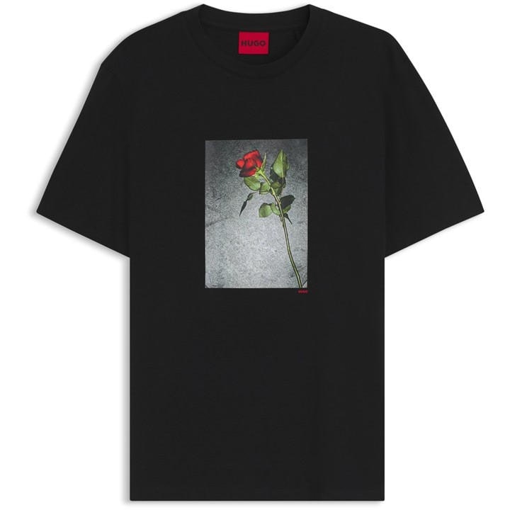 Hugo Men's Black T-Shirt in Size M, Sports Direct