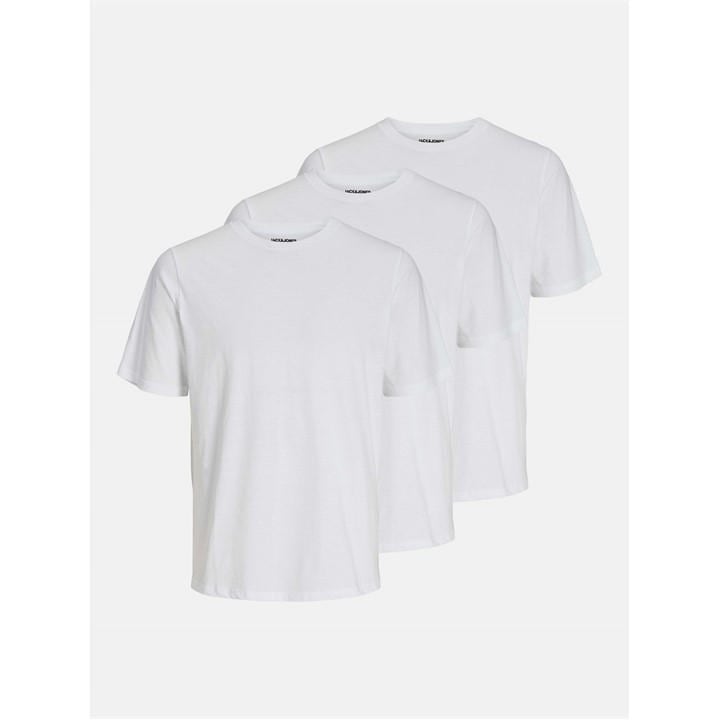 Jack And Jones Men's White 3-Pack Under Crew T-Shirt in Size XL, Sports Direct