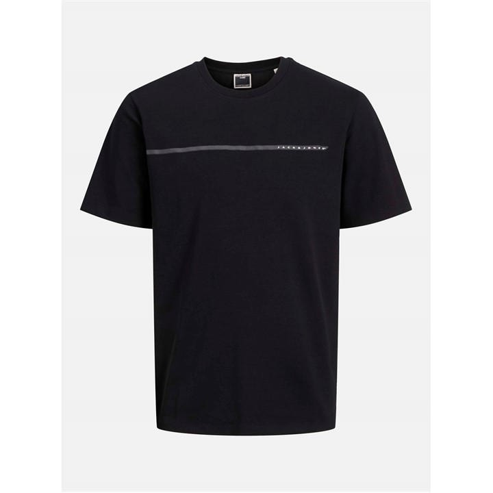 Jack And Jones Men's Black Fusion Branding T-Shirt in Size M, Sports Direct