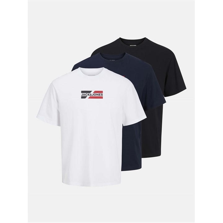Jack And Jones Men's  3-Pack Graphic Tee in Size M, Sports Direct