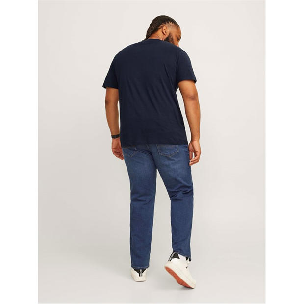Navy Blazer - Jack and Jones - Men's Varsity Logo Plus Size T-Shirt