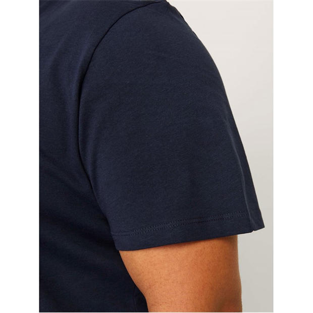 Navy Blazer - Jack and Jones - Men's Varsity Logo Plus Size T-Shirt