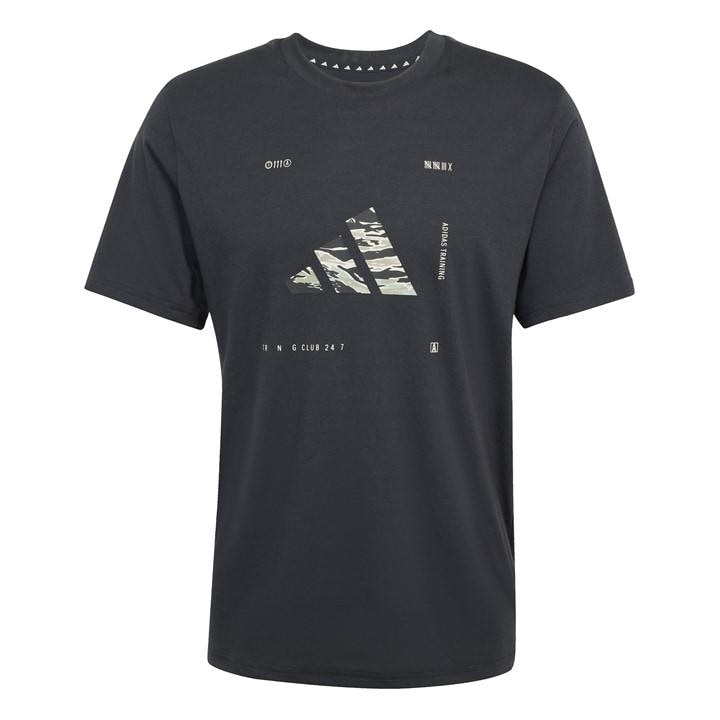 Adidas Men' Black Box Logo G T-Shirt in Size S, Sports Direct