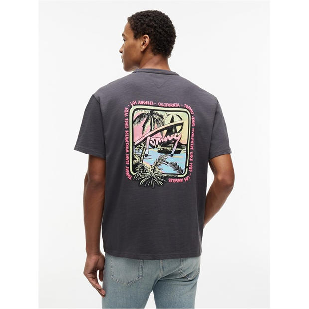 Washed Black - Tommy Jeans - Men's T-Shirt