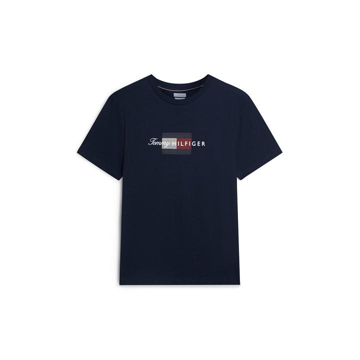 Tommy Hilfiger Men's Blue T-Shirt in Size 2XL, Sports Direct