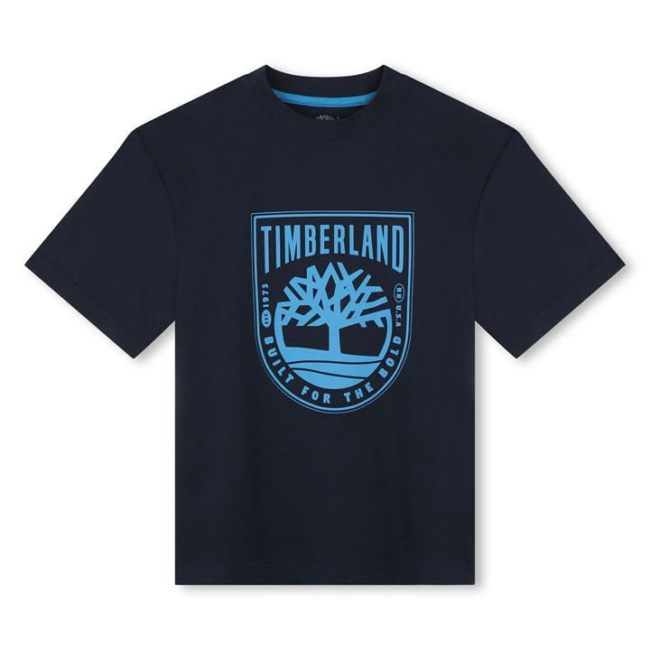 Timberland Boys Blue Kids' Logo T-Shirt, Sports Direct