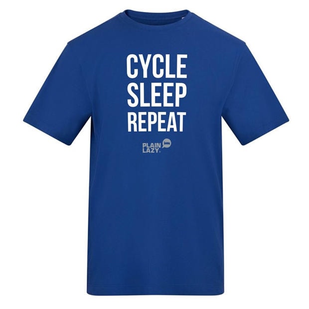 Cycle Sleep Repeat - Plain Lazy - Plain Lazy Printed Tee
