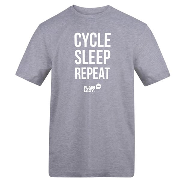 Cycle Sleep Repeat - Plain Lazy - Plain Lazy Printed Tee
