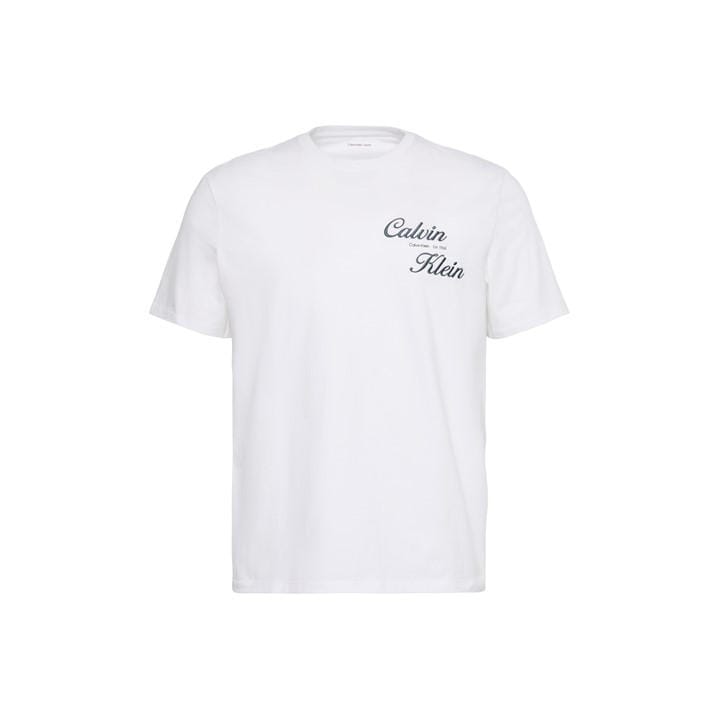 Calvin Klein Jeans Men's White T-Shirt in Size 2XL, Sports Direct