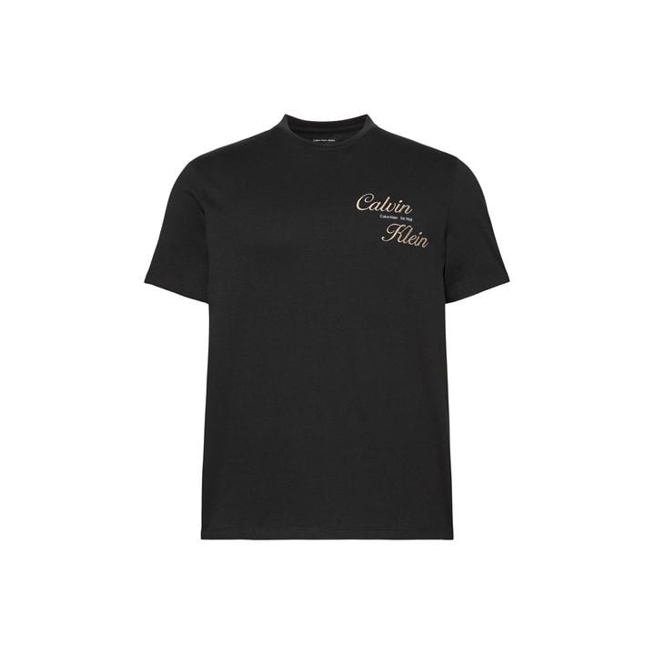Calvin Klein Jeans Men's Black T-Shirt in Size M, Sports Direct
