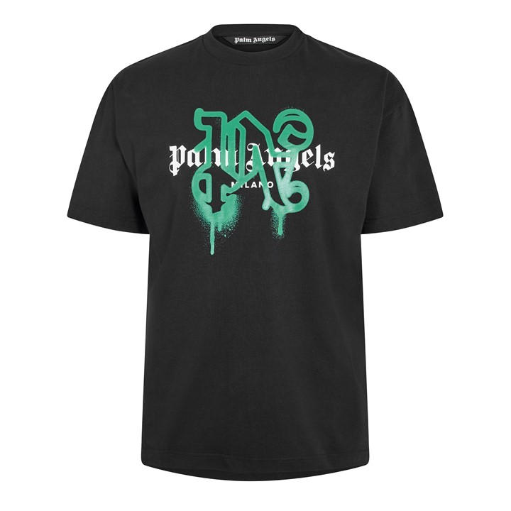 Milan  Men's   T-Shirt, Football by PALM ANGELS in Size XS, Sports Direct
