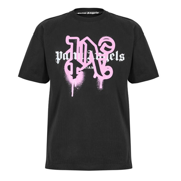 Palm Angels Men's  Miami Spray T-Shirt in Size XS, Sports Direct