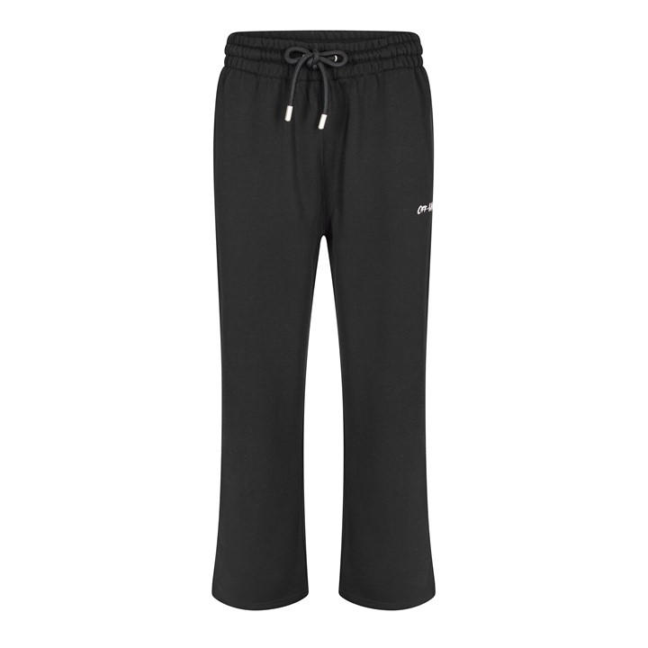 Off White Men' Black Slim Fit Jogging Bottoms in Size S, Sports Direct