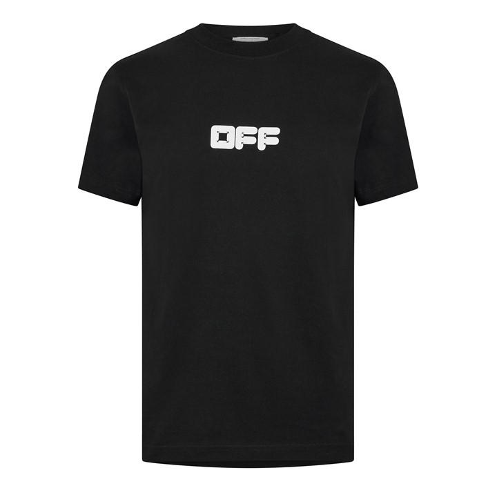 Off White Men's Black Slim Fit T-Shirt in Size XL, Sports Direct