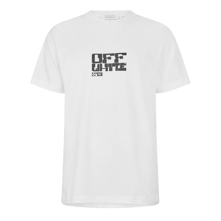 Off White Men' White Off Slim Fit T-Shirt in Size S, Sports Direct