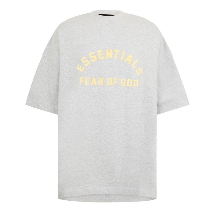 Fear Of God Essentials Men's Grey T-Shirt in Size XL, Sports Direct