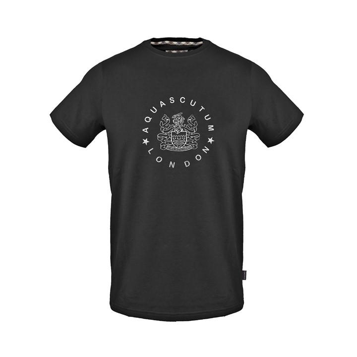 Aquascutum Men's Black T-Shirt in Size M, Sports Direct
