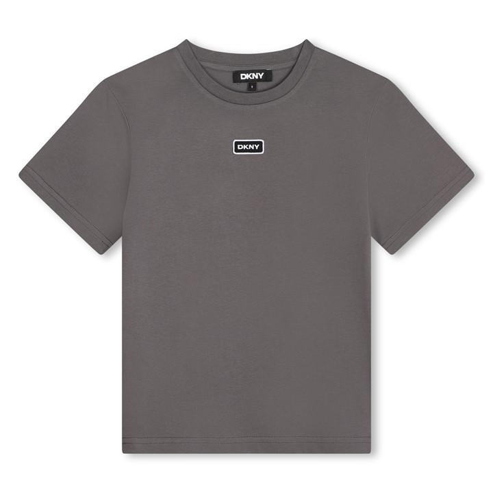 Dkny  Kids Grey ' Small Logo T-Shirt in Size 14 - 16 Years, Sports Direct
