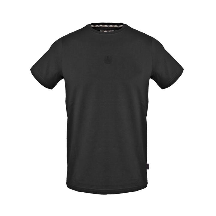 Aquascutum Men' Black T-Shirt in Size S, Sports Direct