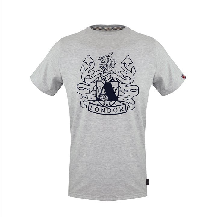 Aquascutum Men's T-Shirt - Grey - Large - Image 2