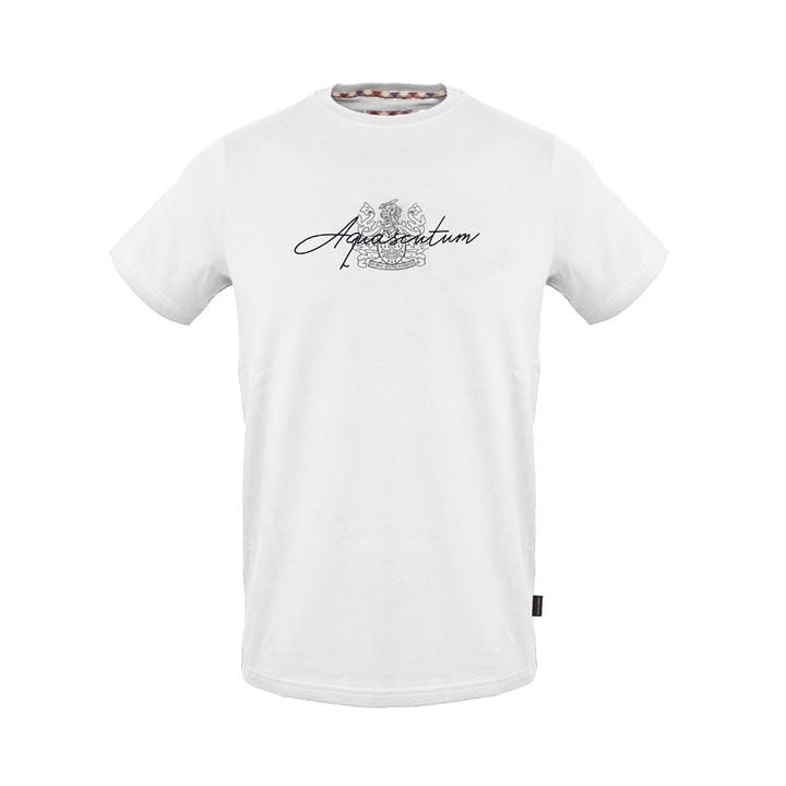 Aquascutum Men' White T-Shirt in Size S, Sports Direct