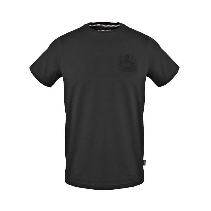 Aquascutum Men's Black T-Shirt in Size M, Sports Direct