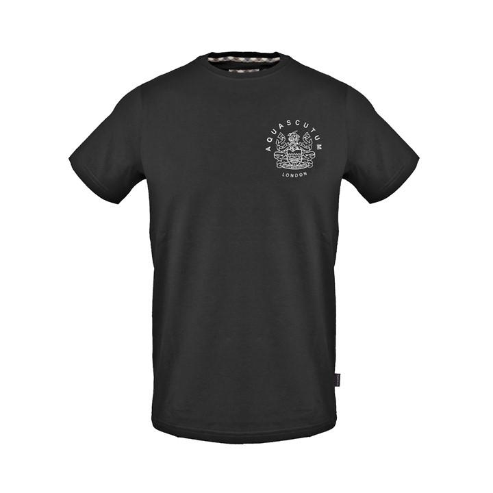 Aquascutum Men's Black T-Shirt in Size M, Sports Direct