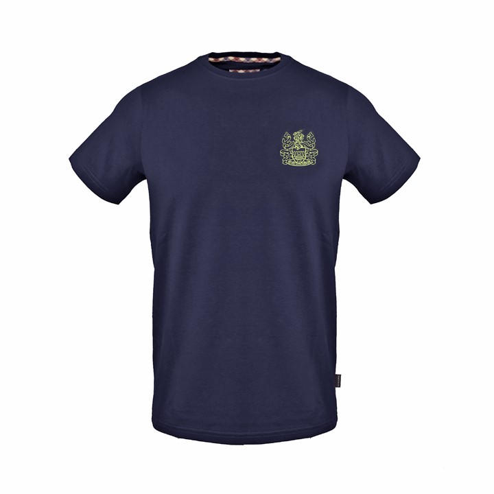 Aquascutum Men's Blue T-Shirt in Size 2XL, Sports Direct