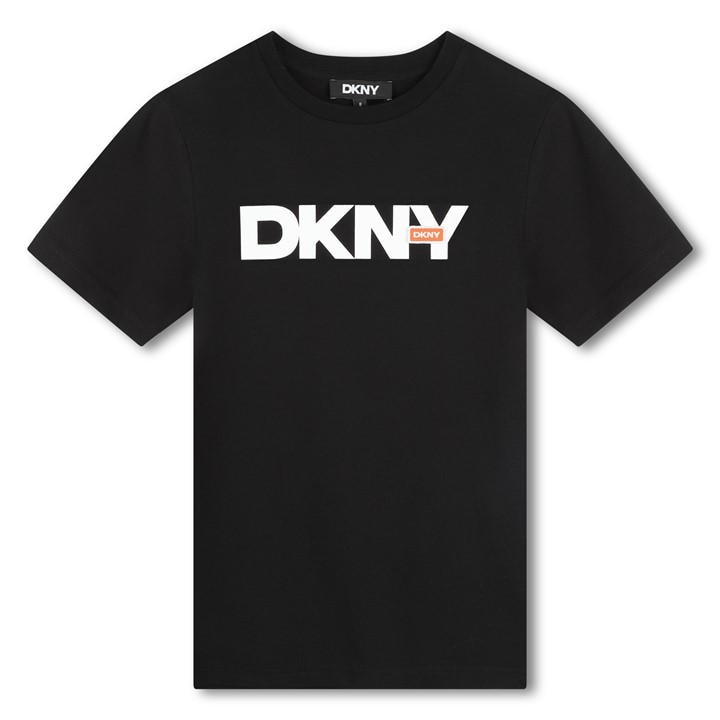 Dkny  Kids Black ' Logo T-Shirt in Size 14 - 16 Years, Sports Direct
