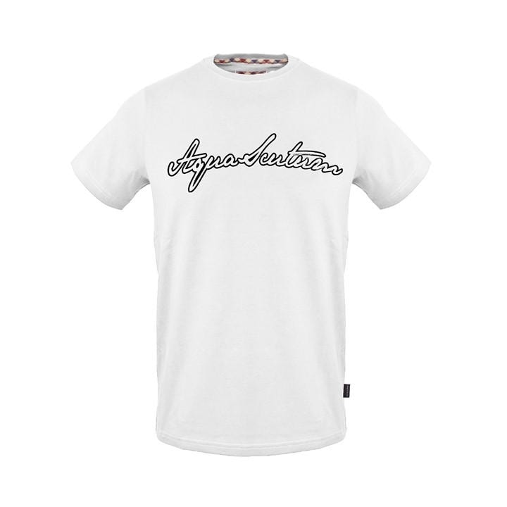 Aquascutum Men' White T-Shirt in Size S, Sports Direct