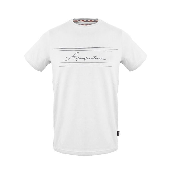 Aquascutum Men' White T-Shirt in Size S, Sports Direct