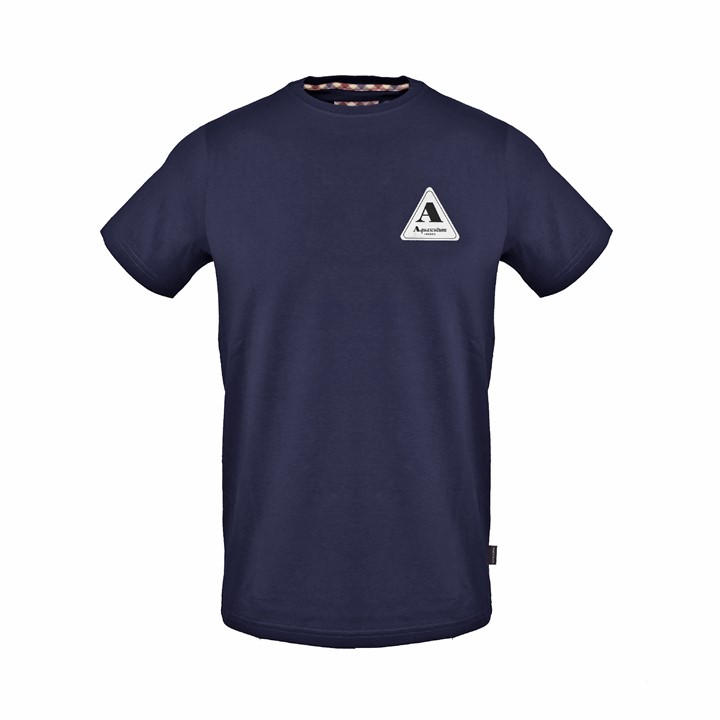Aquascutum Men's Blue T-Shirt in Size M, Sports Direct