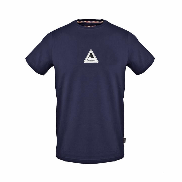 Aquascutum Men's Blue T-Shirt in Size M, Sports Direct