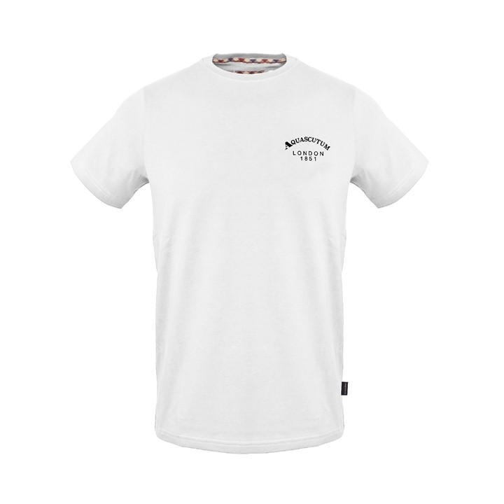 Aquascutum Men' White T-Shirt in Size S, Sports Direct