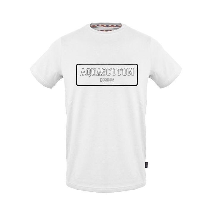 Aquascutum Men's White T-Shirt in Size M, Sports Direct