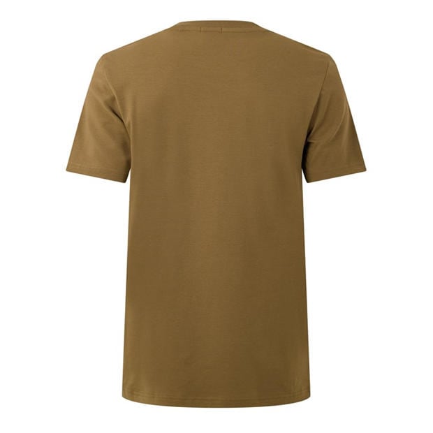 Brown 219 - Boss - Mens BOSS GREEN T-Shirt with Logo Design Stretch Cotton