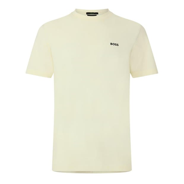 Sand 761 - Boss - Mens BOSS GREEN T-Shirt with Logo Design Stretch Cotton