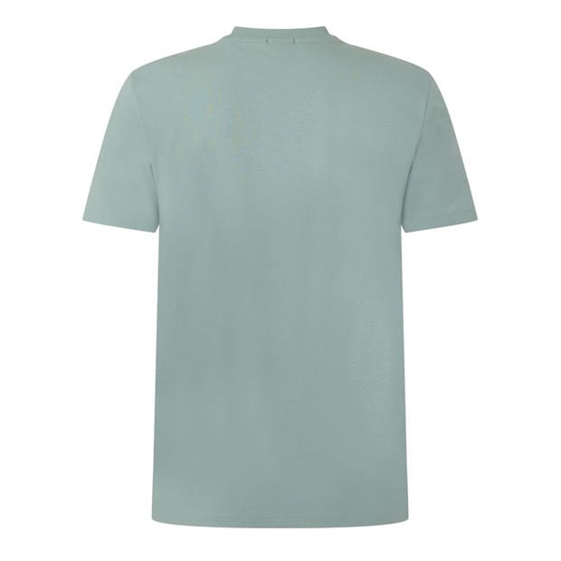 Green 357 - Boss - Mens BOSS GREEN T-Shirt with Logo Design Stretch Cotton