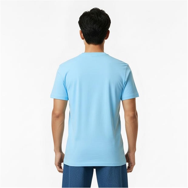 Light Blue 456 - Boss - Mens BOSS GREEN T-Shirt with Logo Design Stretch Cotton