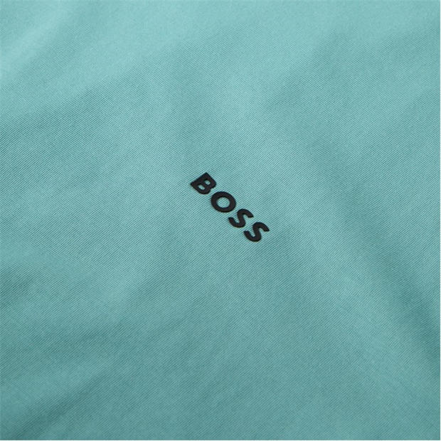 Aqua 445 - Boss - Mens BOSS GREEN T-Shirt with Logo Design Stretch Cotton