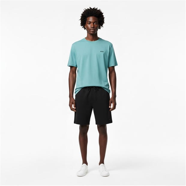 Aqua 445 - Boss - Mens BOSS GREEN T-Shirt with Logo Design Stretch Cotton