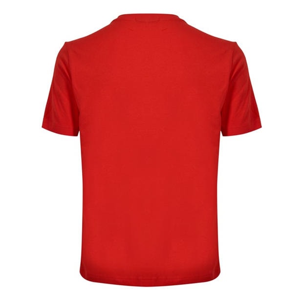 Red 646 - Boss - Mens BOSS GREEN T-Shirt with Logo Design Stretch Cotton